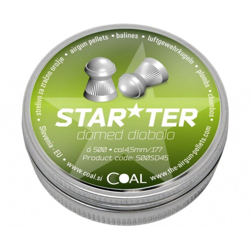 Пульки Coal Starter Domed 4,5 мм 500 шт/уп (500SD45) – Coal