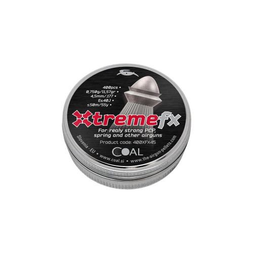 Пульки Coal Xtreme FX 4,5 мм 400 шт/уп (400XFX45) – Coal