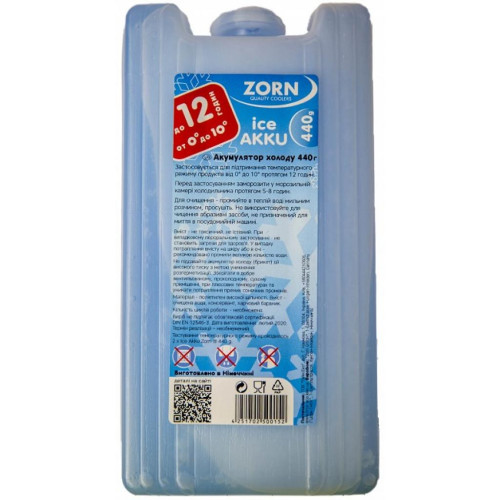 Акумулятор холоду Zorn IceAkku 1x440g blue (4251702500152) – Zorn