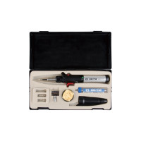 Газовий паяльник KING TONY 150 Вт, з комплектом змінних насадок (6BC3007)