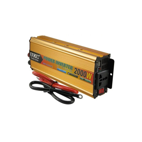 Автомобильный инвертор 12V/220V 2000ВА(1200Вт), approximate sinusoid Voltronic (YT-2000W-CI12V) – Voltronic