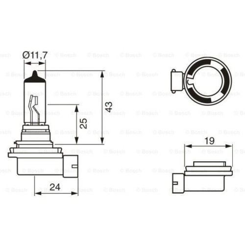 Автолампа Bosch галогенова 55W (1 987 302 084) – BOSCH (вид 4)