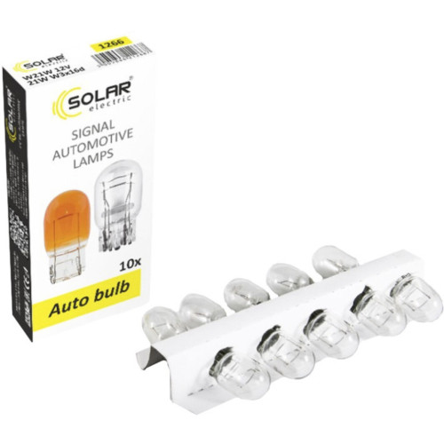 Автолампа SOLAR W21W 12V W3x16d (1266) – solar (вид 1)