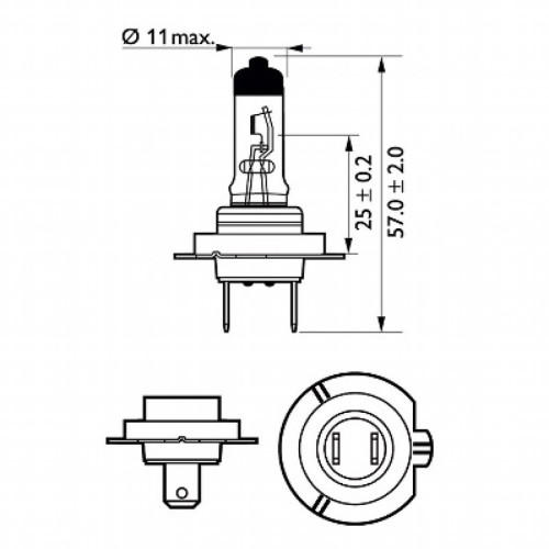 Автолампа Philips галогенова 55W (12972 VP C2) – PHILIPS (вид 2)