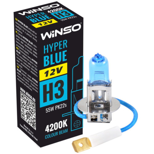 Автолампа WINSO H3 HYPER BLUE 4200K 55W (712340) – Winso (вид 1)