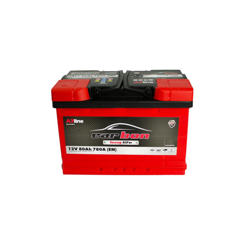Аккумулятор автомобильный CARBON 80 Ah/12V Euro (CRB80-00) – CARBON