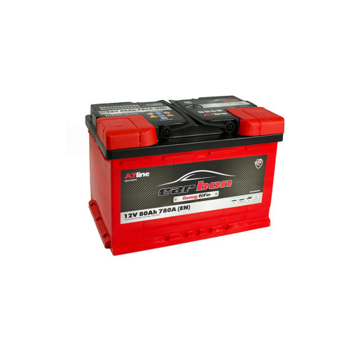 Аккумулятор автомобильный CARBON 80 Ah/12V Euro (CRB80-00) – CARBON (вид 1)