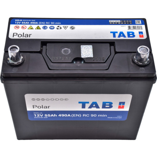 Аккумулятор автомобильный TAB 55 Ah/12V Polar S Euro Japan (246 855) – TAB (вид 1)