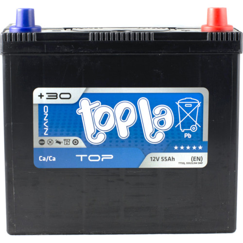 Аккумулятор автомобильный Topla 55Ah/12V Top/Energy Japan Euro (118 255) – Topla