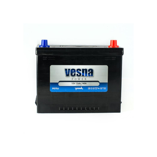 Акумулятор автомобільний Vesna 75 Ah/12V Vesna Japan Euro (415 875) – Vesna
