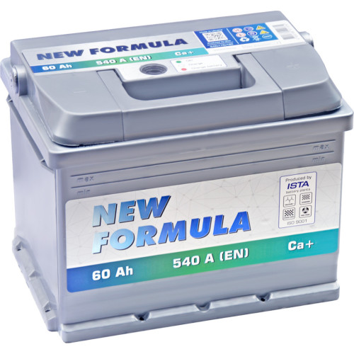Акумулятор автомобільний NEW FORMULA 60Ah Ев (-/+) 540EN (5602204249) – NEW FORMULA