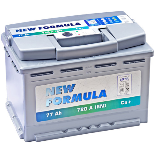 Аккумулятор автомобильный NEW FORMULA 77Ah Ев (-/+) 720EN (5772204209) – NEW FORMULA