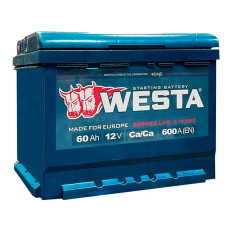 Аккумулятор автомобильный Westa 6CT-60 А (1) А 600A
