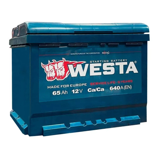Акумулятор автомобільний Westa 6CT-65 А (0) – Westa