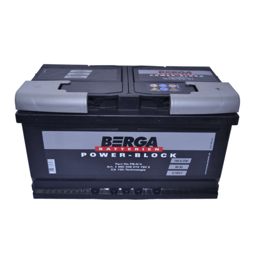 Акумулятор автомобільний Berga Power Block 80Ah (740EN) (580406074) – Berga
