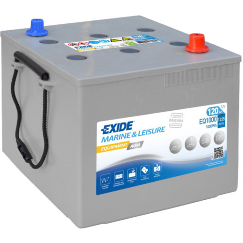 Аккумулятор автомобильный EXIDE Equipment AGM 120Ah клеми по центру (1225EN) (EQ1000) – EXIDE