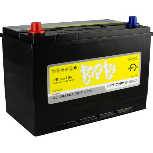 Акумулятор автомобільний Topla 105 Ah/12V EFB JIS (112 105) – Topla