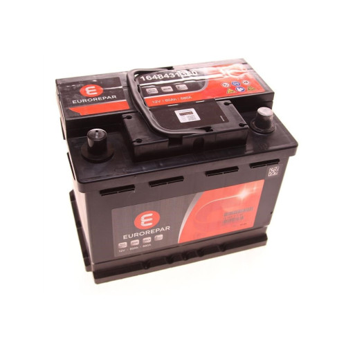 Аккумулятор автомобильный EUROREPAR Start-Stop AGM 60Ah 680A R+ (1648431380) – EUROREPAR (вид 1)