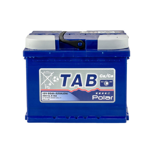 Аккумулятор автомобильный TAB 66 Ah/12V Polar Blue Euro (121 066) – TAB