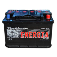 Аккумулятор автомобильный ENERGIA 75Аh (000022388)