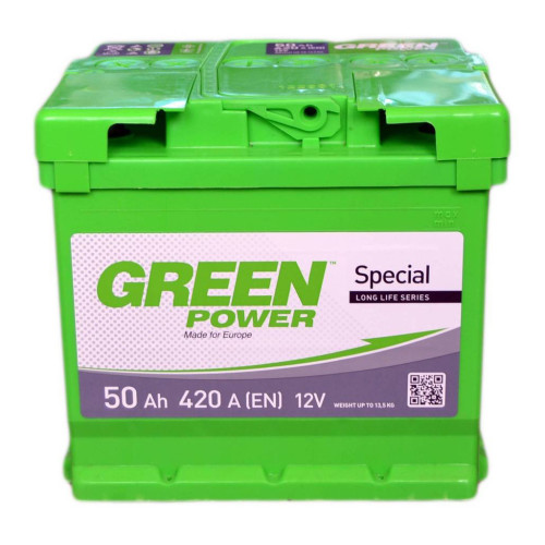 Акумулятор автомобільний GREEN POWER 50Аh (000022354) – GREEN POWER