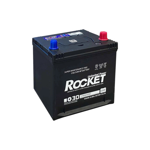 Акумулятор автомобільний ROCKET SMF 50Ah ASIA Ев (-/+) (520CCA) (SMF 55D20AL) – ROCKET