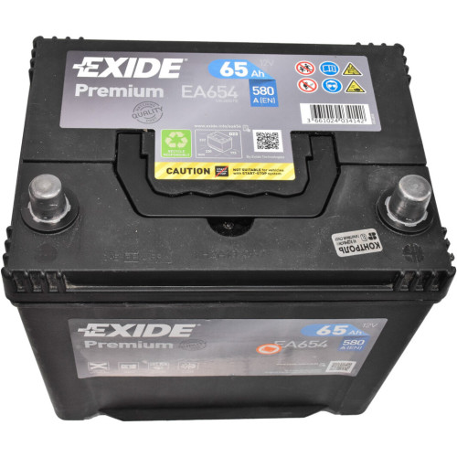 Аккумулятор автомобильный EXIDE PREMIUM 65A (EA654) – EXIDE (вид 1)
