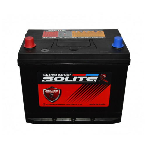 Акумулятор автомобільний Solite R 75Ah (85D26R) – Solite R