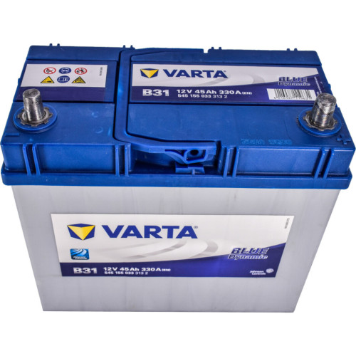 Акумулятор автомобільний Varta Blue Dynamic 45Аh без нижн. бурта (545155033) – Varta (вид 1)