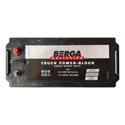 Аккумулятор автомобильный Berga Truck Power Block 180Ah бокова(+/-) (1000EN) (6801081007502) – Berga (вид 1)