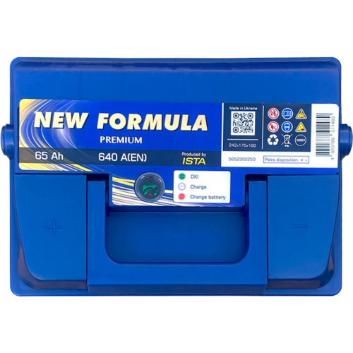 Аккумулятор автомобильный NEW FORMULA PREMIUM 65Ah (+/-) (640EN) (5652302250) – NEW FORMULA (вид 1)