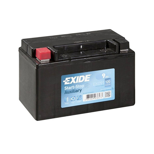 Аккумулятор автомобильный EXIDE START STOP AUXILIARY 9Ah (+/-) (120EN) (EK091) – EXIDE