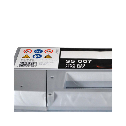 Аккумулятор автомобильный Bosch 74А (0 092 S50 070) – BOSCH (вид 2)