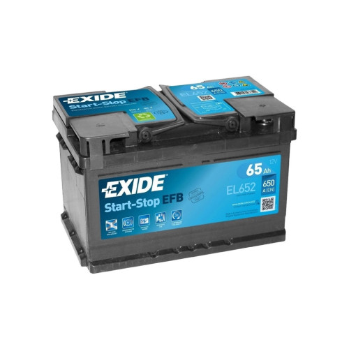 Аккумулятор автомобильный EXIDE START-STOP EFB 65A (EL652) – EXIDE