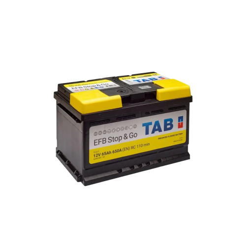 Аккумулятор автомобильный TAB 65 Ah/12V EFB Stop GO (212 860) – TAB (вид 1)