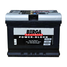 Акумулятор автомобільний Berga Power Block 63Ah Ев (-/+) (610EN) (5634000617502)
