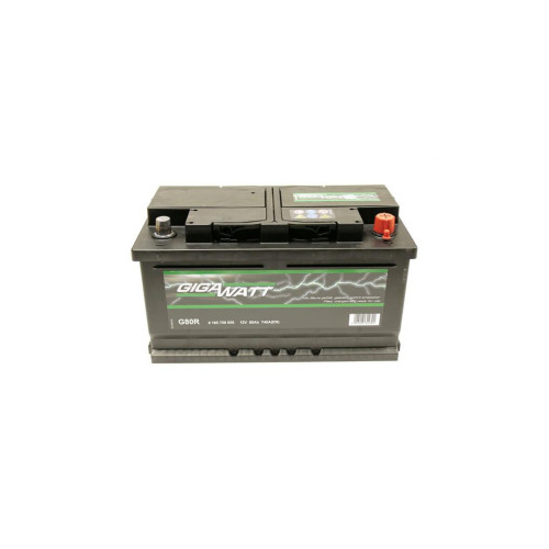 Аккумулятор автомобильный GigaWatt 80А (0185758006) – GIGAWATT