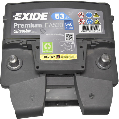Акумулятор автомобільний EXIDE PREMIUM 53A (EA530) – EXIDE (вид 1)