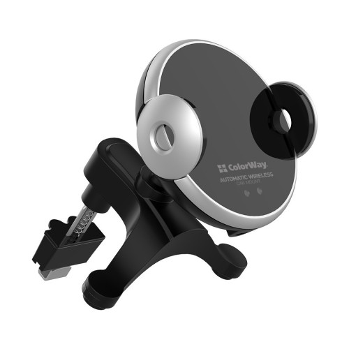 Універсальний автотримач ColorWay AutoSense Car Wireless Charger 15W (Dashboard + Air Vent) (CW-CHAW039Q-BK) – ColorWay (вид 1)