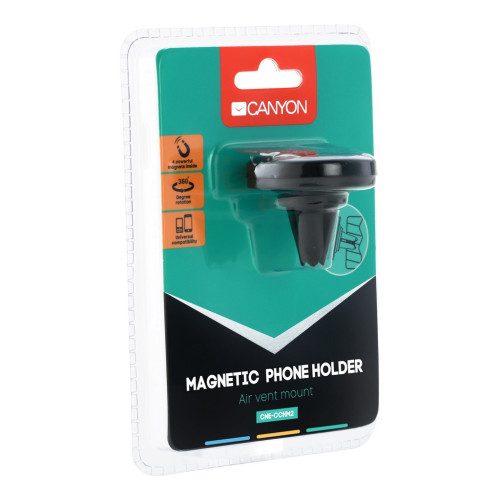 Універсальний автотримач Canyon Car air vent magnetic phone holder (CNE-CCHM2) – CANYON (вид 3)