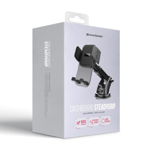 Універсальний автотримач Armorstandart SteadyGrip Dashboard Black (ARM85339) – Armorstandart (вид 1)
