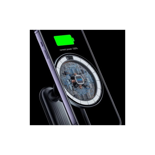 Універсальний автотримач Essager Arpege 15W Magnetic Wirless Car Charger with Phone Holder Function (Rotate Version) Black (EZJCX-GY01B-Z) – Essager (вид 2)