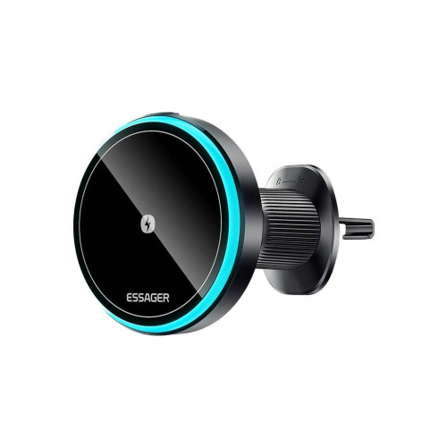 Универсальный автодержатель Essager Element magnetic wireless charging car bracket outlet+paste mode (EZJCX-YS01-Z) – Essager (вид 1)