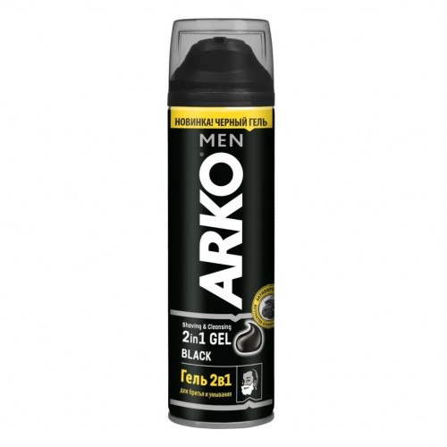 Гель для бритья ARKO Black 2 в 1 200 мл (8690506486341) – ARKO