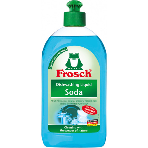 Засіб для ручного миття посуду Frosch Сода 500 мл (4001499162916) – Frosch