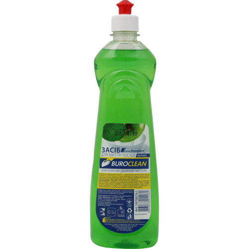 Средство для ручного мытья посуды Buroclean EuroStandart яблоко 500 мл (4823078912282) – Buroclean