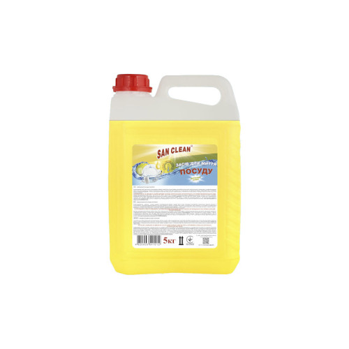 Засіб для ручного миття посуду San Clean Лимон 5 кг (4820003541012) – San Clean
