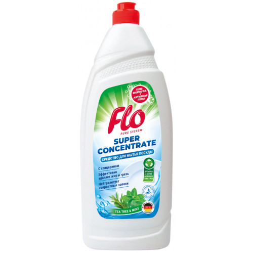 Средство для ручного мытья посуды Flo Tea Tree & Mint 900 мл (5900948246940) – Flo