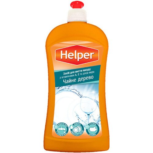 Средство для ручного мытья посуды Helper Чайное дерево 495 мл (4823019010275) – Helper