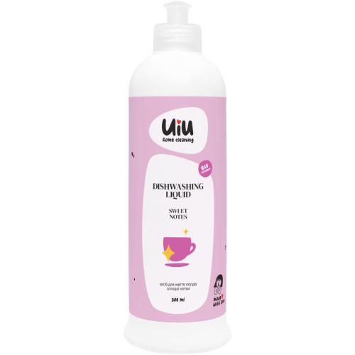Засіб для ручного миття посуду UIU Солодкі нотки 500 мл (4820152332813) – UIU